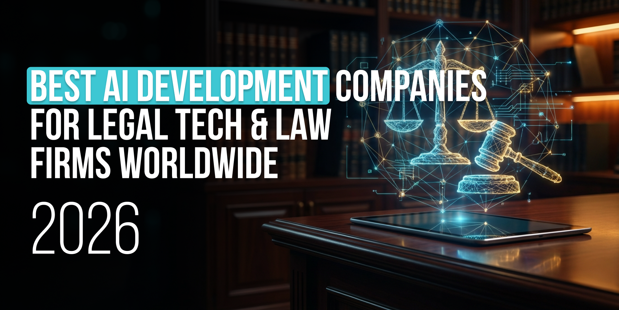 Best AI Development Companies for Legal Tech & Law Firms Worldwide (2026).