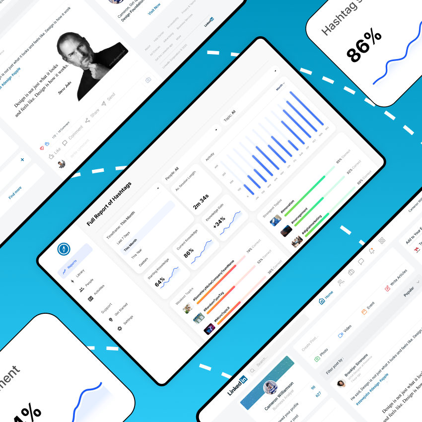 LinkedIn Hashtracker Tezeract