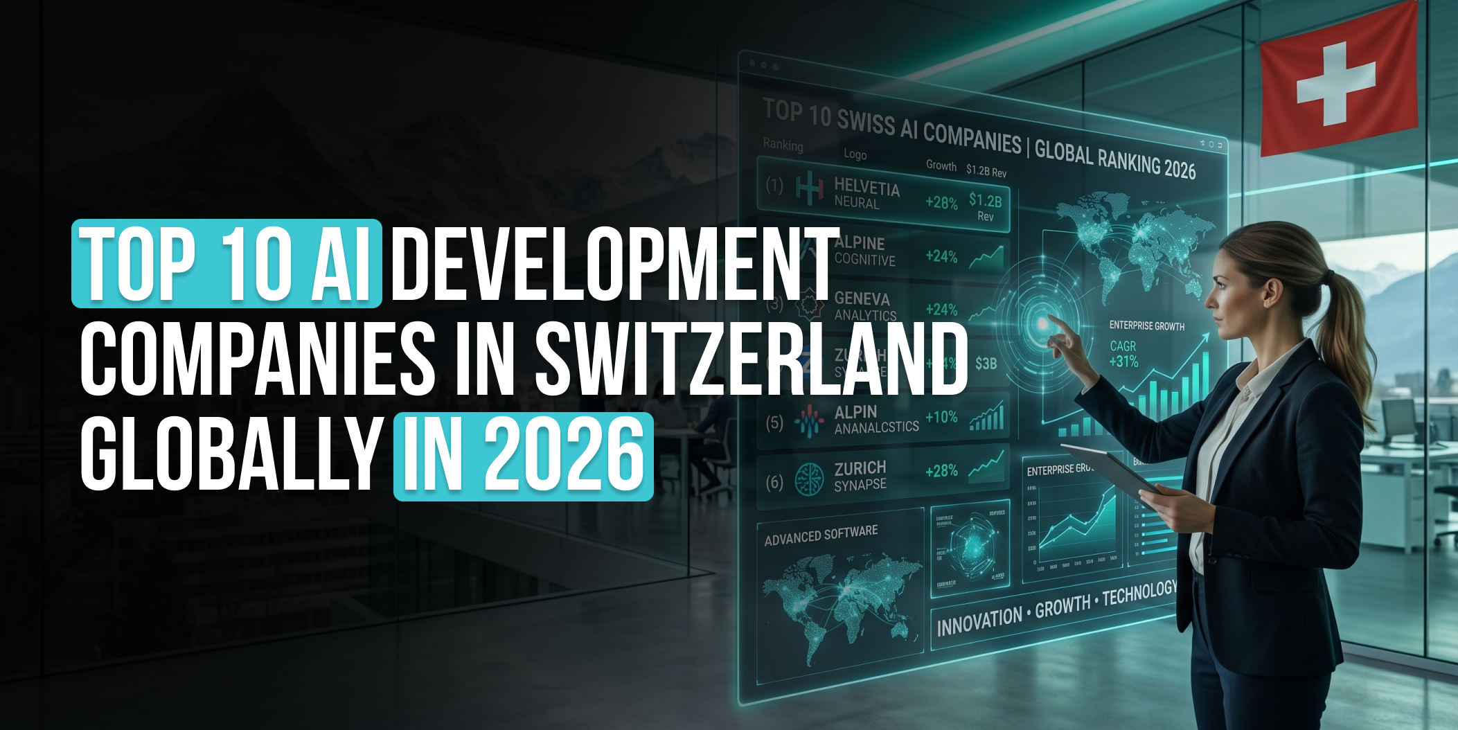 Top 10 AI development companies in Switzerland globally in 2026