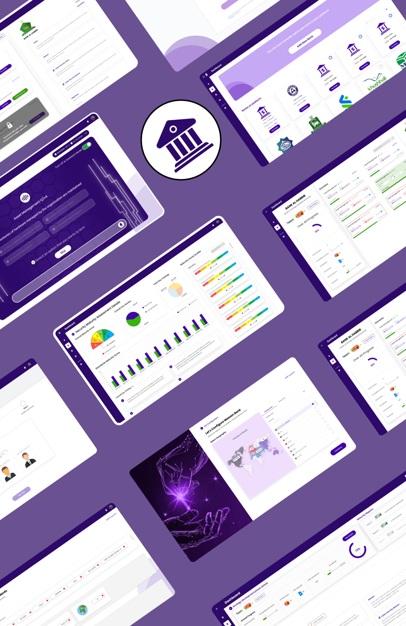 UI Screens Section Cyberforce