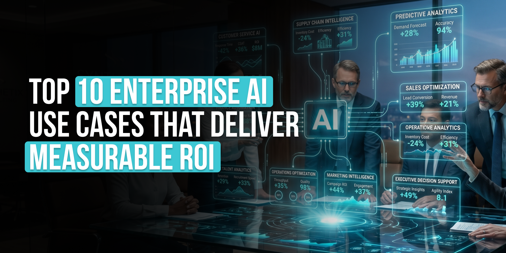 Top 10 Enterprise AI Use Cases That Deliver Measurable ROI