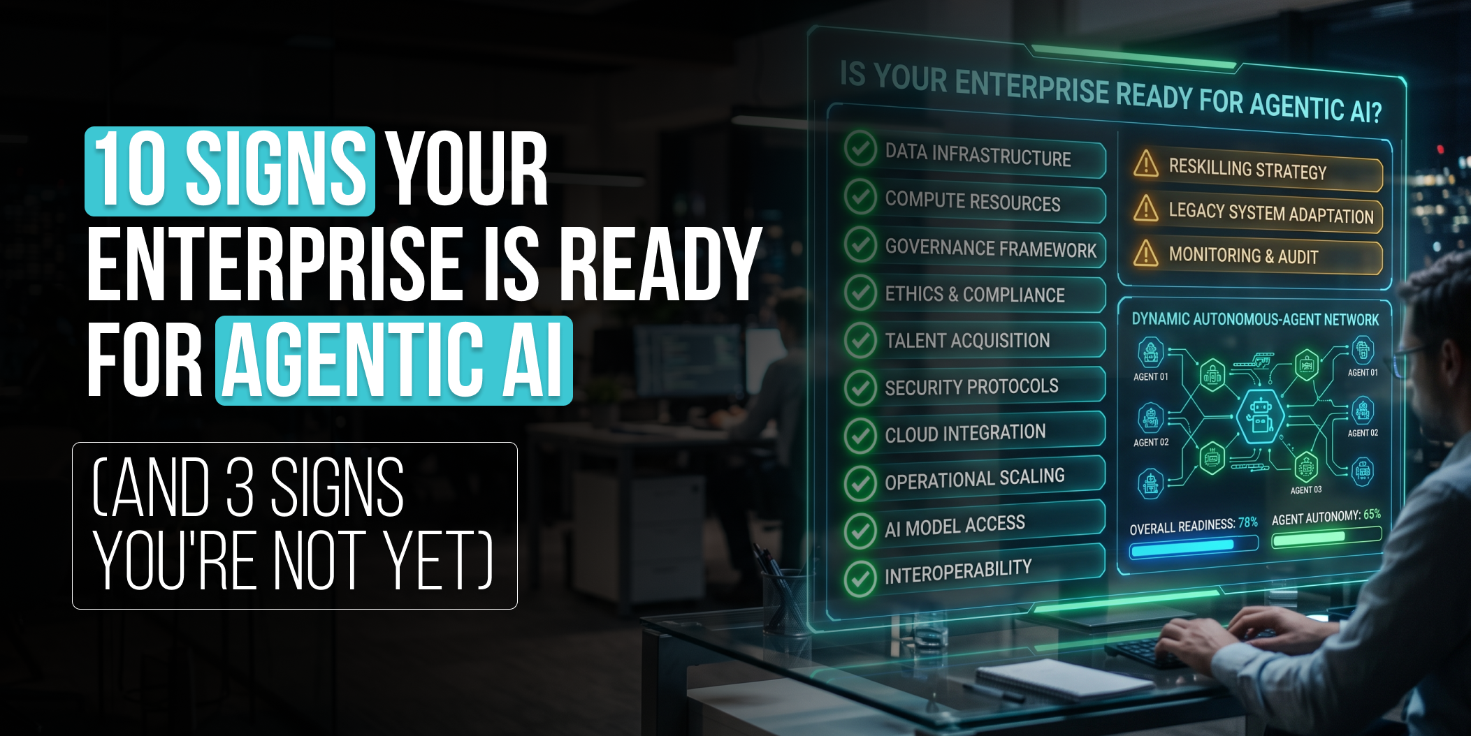 10 Signs Your Enterprise Is Ready for Agentic AI (and 3 Signs You're Not Yet) - enterprise agentic AI readiness checklist
