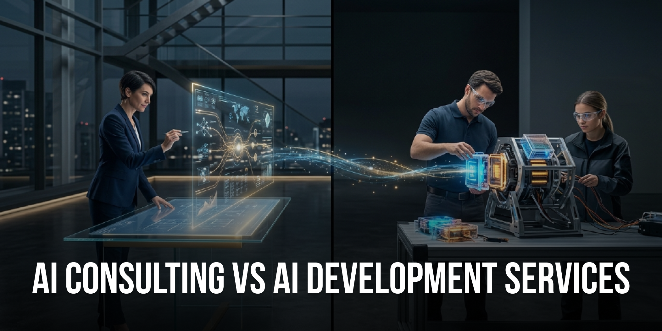 AI Consulting Vs AI Development Services_ A Complete Comparison Guide