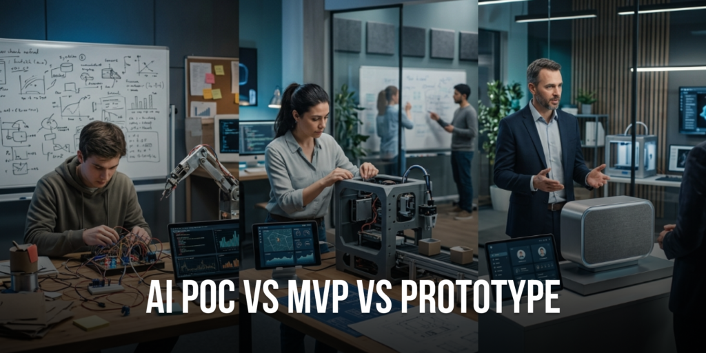 AI PoC Vs MVP Vs Prototype: Key Differences & How To Choose