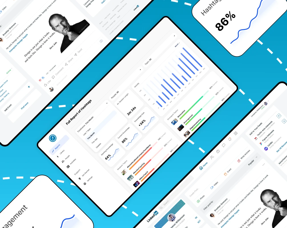 LinkedIn Hashtracker Tezeract